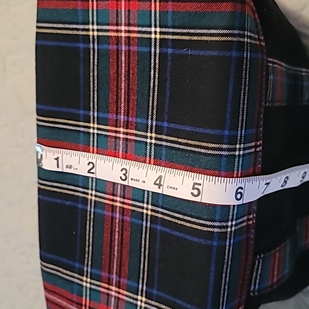 Polo by Ralph Lauren Black Tote with Red and Blue Plaid - Picture 5 of 6